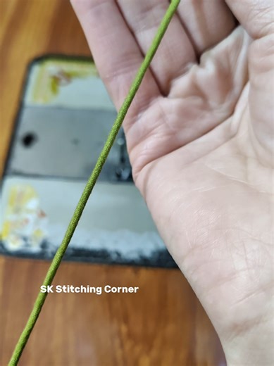 Easy method to make neat and strong loop dori or string for perfect finishing 🧵 #LoopDori #StringMaking #SewingTips #StitchingTips #DIYFashion
