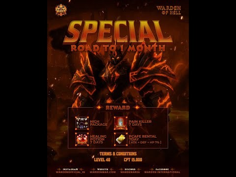 LIVE RF WARDEN 🔴UPDATE TERBARU DAN HAPPY 1 MONTH WARDEN !! .🔴#games