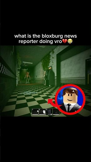 what is the bloxburg news reporter doing vro #roblox #shorts