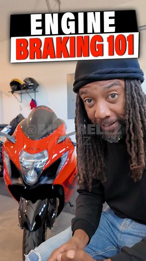 Ever wonder what happens when you let off the throttle? 🏍️💥 Engine braking: the secret weapon behind smooth stops and control! Here’s how physics puts the brakes on without touching the lever. | Busa Rellz