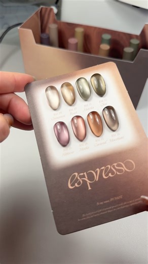 New collection espresso by Muse. ☕️ You can find it at Sweet nail supply. Disc. Code “mel10”