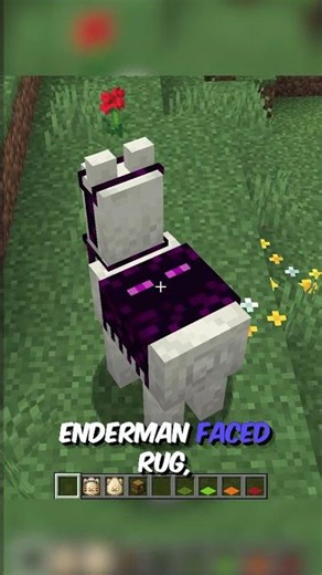 HANG A CARPET ON THE LLAMA IN MINECRAFT #minecraft #shorts