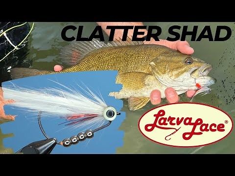 Tying the Clatter Shad Fly - Fly Tying with Larva Lace - Noisy Shad fly pattern