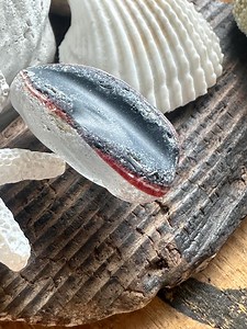 Large Seaham Multi Sea Glass | Black and Red Rare Find - Etsy