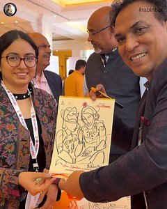 Signature art .. #SUNFARMA #Signatureart #customiseevent #customisesignature #speedpainting #corporateevents | Speed Painter Rabin Bar