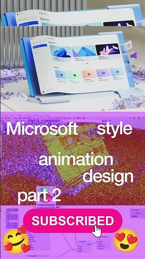 2nd Part !!! Microsoft Style Animation in Blender 3D – Tutorial! #blender #animation #motiondesign