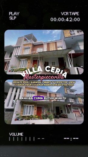 Liburanmu bakalan makin ceria kalau staycationnya di Villa Ceria dong.... #masterpiecevilla #villaprivatepool #villabatumurah #villamalang #villabatu #villabatumalang #masterpiecevilla
