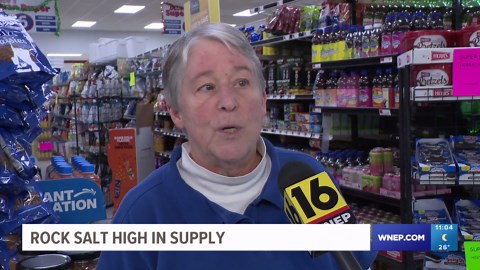 Honesdale ready for winter storm with sky-high rock salt supply