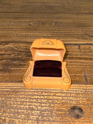 Vintage Dennison Celluloid Ring Box - Etsy