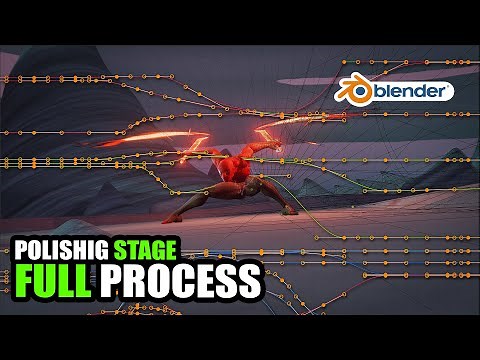 Character intro animation in Blender - Spline and polishing full process