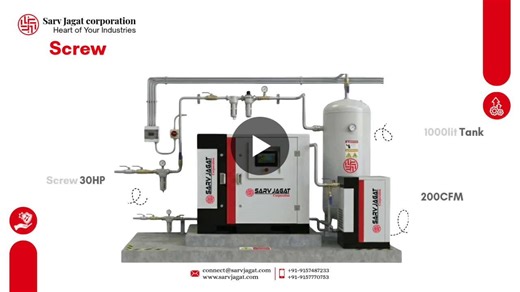 #compressedairsystem #screwcompressor #pharmaceuticalmanufacturing #industrialair #vfdcompressor #manufacturing #factoryassembly #industrialengineering #airquality | Sarv Jagat Corporation