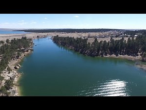 Keyhole Reservoir Wyoming State Park Coulter Bay HD Aerial View
