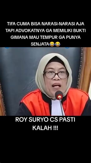 #drg tifa #sidangtifa #roysuryo #pnjaktim