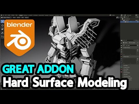 Blender Addon for Hard Surface Modeling l Grid Modeler