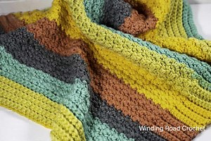 All in One Free Pattern for a Crochet Baby Blanket - Winding Road Crochet