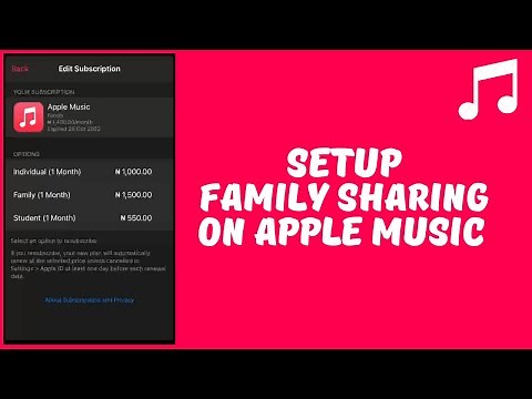 How to Setup Family Sharing On Apple Music