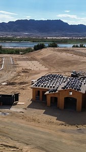 Progress you can feel taking shape at Dwell RV Resort & Glamping Cabins 🛠️✨ Curb and gutter are in, the pool is taking form, tiles are about to top the clubhouse roof, and pavement for your site is coming soon. Every week gets us closer to welcoming you to the quieter side of the Lake Havasu Area! | Dwell Lake Havasu