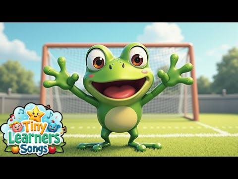 Frog the Goalie 🐸⚽ | Fun Soccer Song for Kids | Tiny Learners Songs