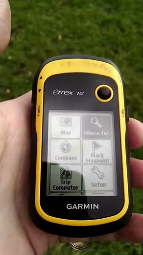 Garmin Etrex 10 GPS tutorial - Tracklog navigation part 1 of 3
