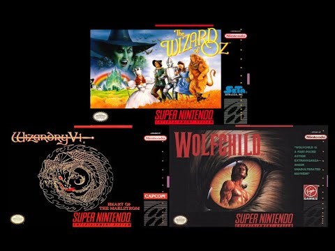 Wizard Of OZ, Wizardry 5 and Wolfchild for SNES