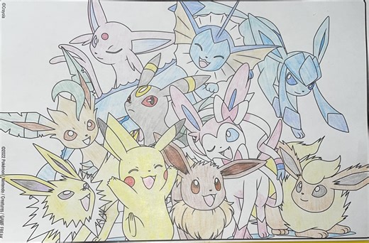 Eevee fans | My Eevee evolution coloring page 😊 | Facebook
