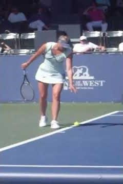 Maria Sharapova first serve scream tennis match #mariasharapova #tennis