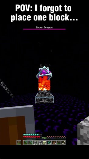 Minecraft Mistake #minecraft #bestgg #memes #meme #mistake #endcrystal #bruh #shorts #short