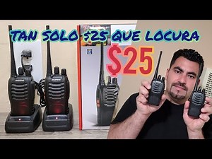 Radios Walkie Talkie por tan solo $25 QUE LOCURA