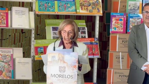 “La patria está en los libros de texto gratuitos”; Victoria Guillén Álvarez La directora general de la Comisión Nacional de Libros de Texto Gratuitos (Conaliteg), Victoria Guillén Álvarez, destacó el papel histórico de los libros gratuitos, a los que calificó como “un regalo del pueblo para el pueblo”, y como un símbolo de justicia social que sigue vigente a 66 años de su creación. Guillén informó que en Morelos se distribuirán más de 2.2 millones de libros y materiales educativos para 351,376 e