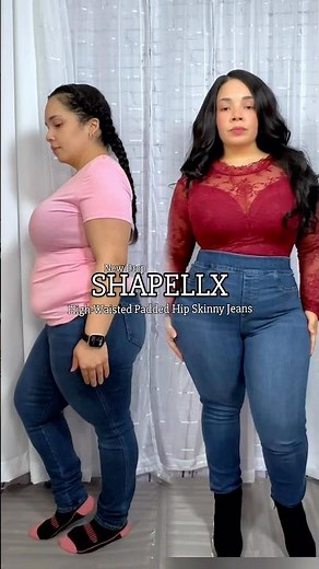 The Hips don’t Lie these are NEW Shapellx High-Waisted Padded Hip Skinny Jeans 😍 ‪@Shapellx‬