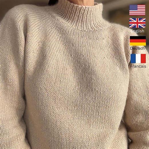 Beginner Friendly - First Star Sweater Knitting Pattern, With Video Tutorial (eng, De, Fr, Pt, Es, It) - PDF Pattern - Etsy