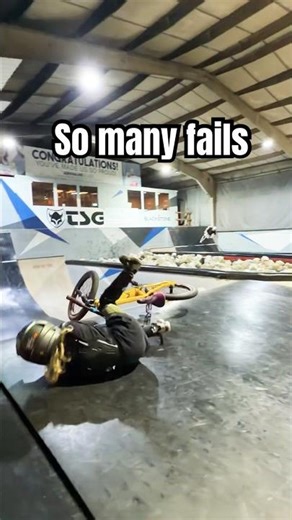 Learning to 360 a jump bike!