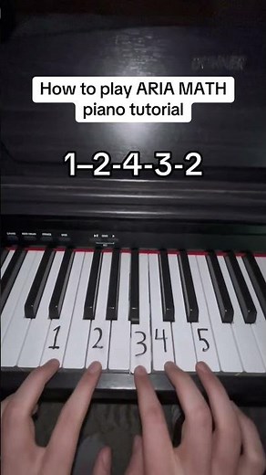 Aria Math from Minecraft - EASY Piano Tutorial #piano #pianocover #pianotutorial #minecraft