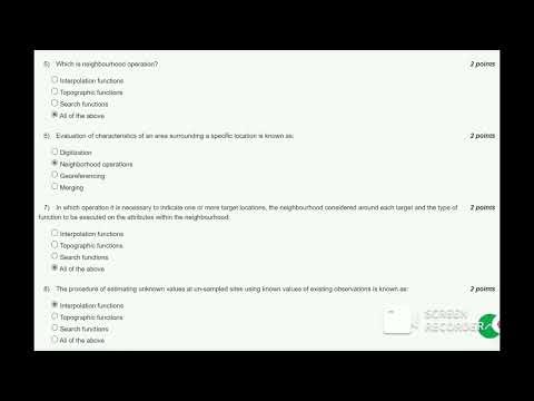 NPTEL GIS Week5 Assignment