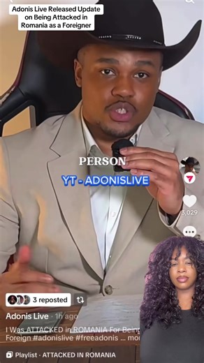 #greenscreenvideo Adonis Live Releases Update on Being Attacked in Romania #fyp #romania🇷🇴 #bucharest #american