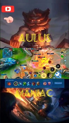 GODLIKE‼️ AULUS 👊😡 ONE SHOT BUILD 🔥 #artzadme #mobilelegends #mlbb #mlbbesports #aulus #maniac