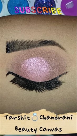 Shimmery pink spotlight eye makeup tutorial for beginners | easy eye makeup #shorts #youtubeshorts