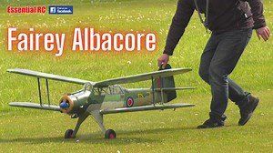 Fairey Albacore | British single-engine torpedo bomber | Rare RC scale aeroplane | Laser 70 4 stroke | Essential RC