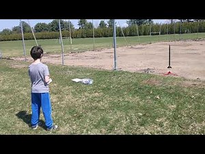 Model rocket launch: Estes Amazon, B4-4 engine