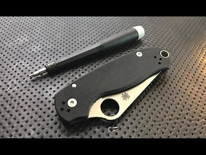 How to disassemble and maintain the Spyderco Para3 Pocketknife