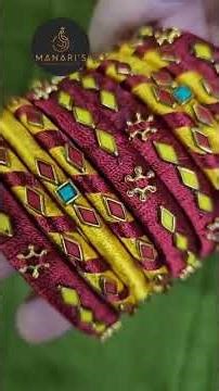 Silk Thread Kundan Bangles Set ✨ Traditional Bridal Bangles