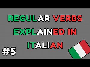 Italian - Regular Present Verb Conjugation Explained