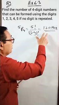 Q4 Exercise 6.3 Class 11 Maths Chapter 6 PnC | 4-Digit Numbers Formed by 1,2,3,4,5 also Even Numbers