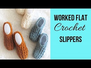 Easiest Beginner Crochet Slippers