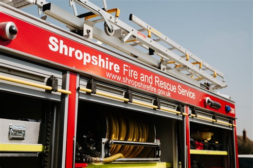 Caravan fire near Ellesmere: Firefighters called to scene after mobile home goes up in flames