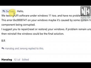 Ufi Box Error 0xc0000141 Windows 11 Need Solution