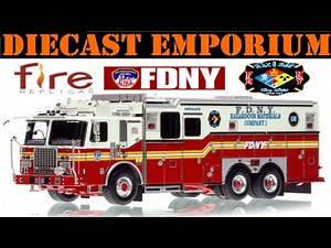 1:50 Scale Fire Replicas 2022 Ferrara Hazardous Materials Unit 1 - FDNY - Citywide
