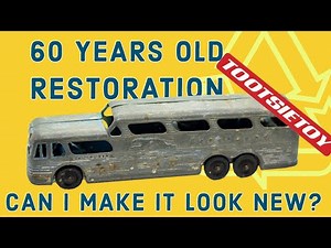 Antique Diecast Bus Restoration - Tootsietoy