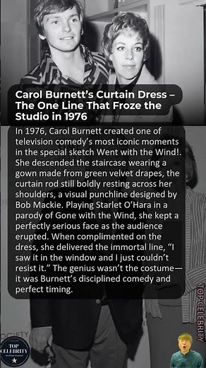 Carol Burnett’s Curtain Dress – The One Line That Froze the Studio in 1976