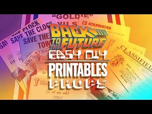 DIY Back to the Future Printable Props